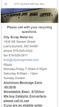 Mobile Screenshot of cityscrapmetal.com
